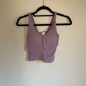 Revival Purple cropped tank. O/S